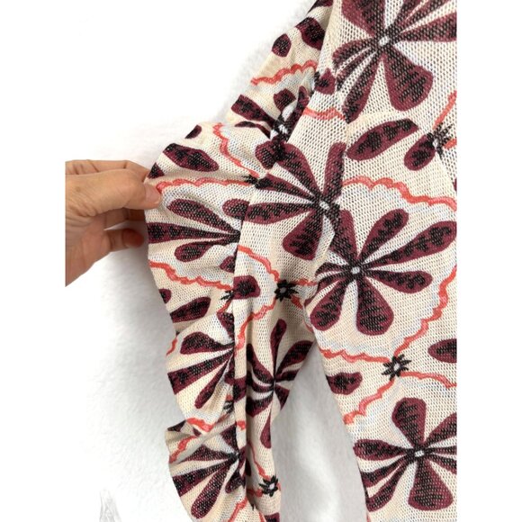 Free People Through‎ the Meadow Top white sand floral sz S - Picture 6 of 9